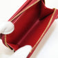 PRADA PR90349 Saffiano Triangle Wallet Folded wallet leather red Women