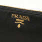 PRADA 1ML157 Medium wallet in leather Zip AroundWallet leather black Women