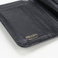 PRADA 1ML018 Vitello Leather Wallet Folded wallet/Vitello Leather black mens