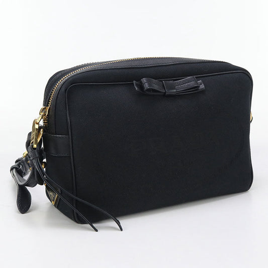 PRADA PR91042 Shoulder Bag canvas black  Women
