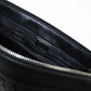 PRADA 2VF039 Clutch bag Safiano Pouch Business Bags leather black mens