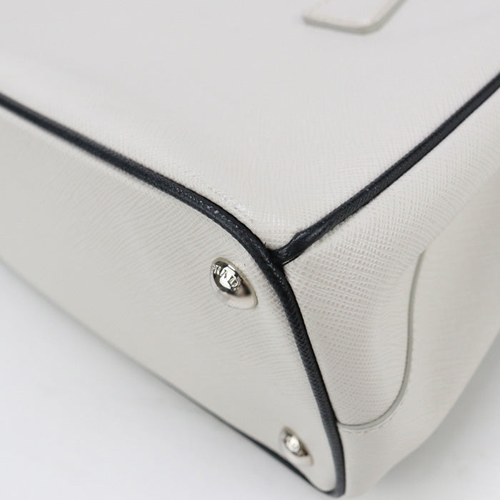 PRADA B2863Y NZV F0N13 2WAY Tote Bag/Safiano leather white Women