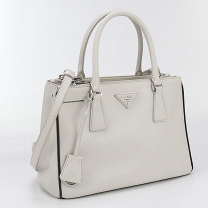 PRADA B2863Y NZV F0N13 2WAY Tote Bag/Safiano leather white Women