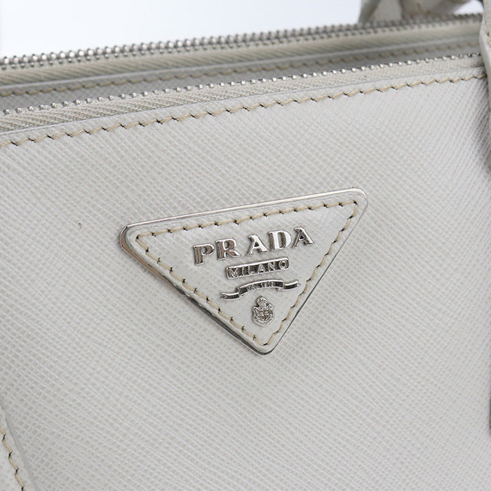 PRADA B2863Y NZV F0N13 2WAY Tote Bag/Safiano leather white Women