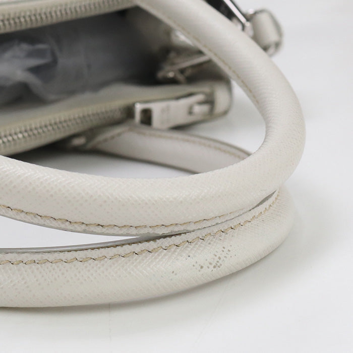 PRADA B2863Y NZV F0N13 2WAY Tote Bag/Safiano leather white Women
