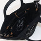 PRADA 1BG163 2WAY Canapa Tote Bag canvas black Women