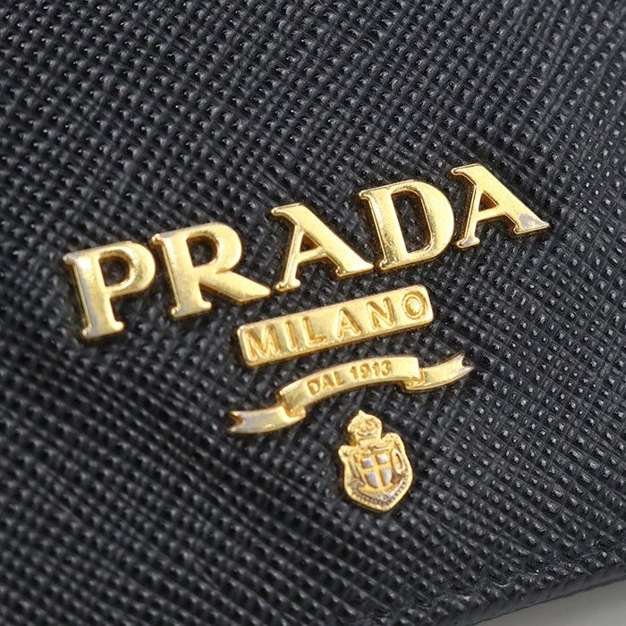 PRADA 1MC122 Card case Safiano Business Card Case leather black mens(unisex)