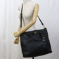 PRADA 2WAY Tote Bag leather black Women