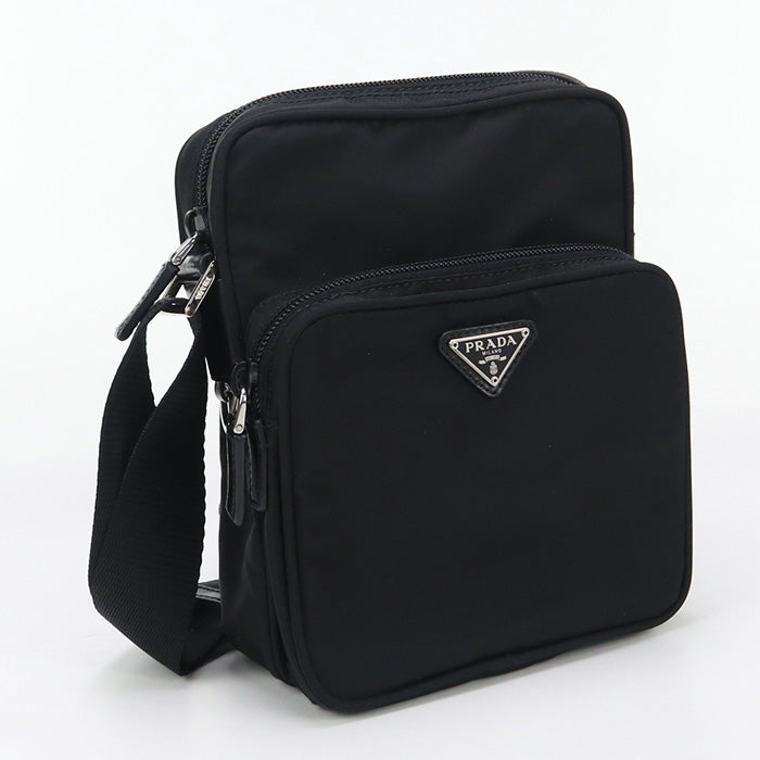 PRADA PR92876 Shoulder Bag Nylon black mens