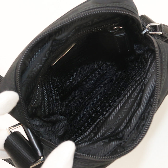 PRADA PR92876 Shoulder Bag Nylon black mens