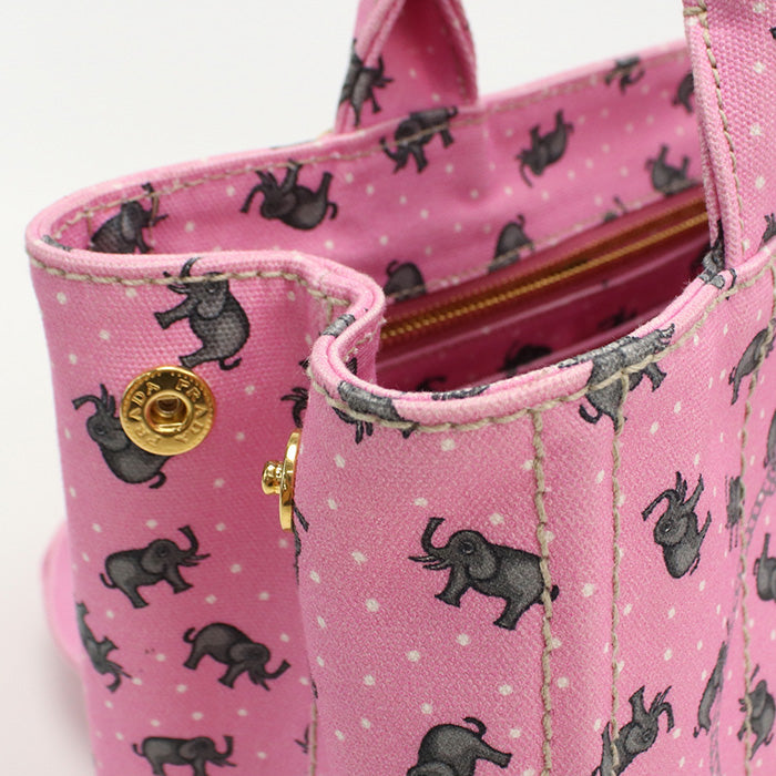 PRADA 1BG439 Tote Bag Canapa 2WAY Tote Bag canvas pink Women