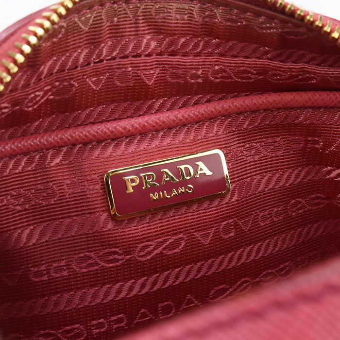 PRADA 1BH079 Shoulder Bag Safiano Mini Shoulder Bag leather pink Women