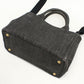 PRADA 1BG439 2WAY Canapa Tote Bag denim/2WAYTote Bag black Women