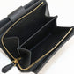 PRADA PR93168 Saffiano leather wallet Folded wallet leather black unisex