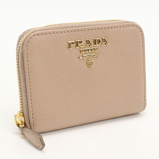 PRADA 1MM268 F0236 Coin case Coin Pocket Safiano leather pink Women