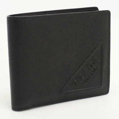 PRADA 2MO513 2D1Q Folded wallet Saffiano Leather Wallet leather black mens