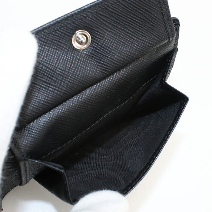 PRADA 2MO513 2D1Q Folded wallet Saffiano Leather Wallet leather black mens