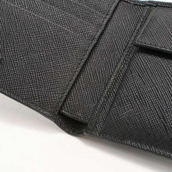 PRADA 2MO513 2D1Q Folded wallet Saffiano Leather Wallet leather black mens