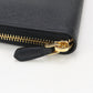 PRADA 1ML506 Long wallet Saffiano Embossing Zipper Wallet leather black mens(unisex)