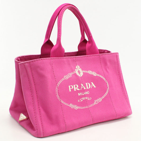 PRADA BN1877 Canapa Tote Bag canvas/Tote Bag pink Women