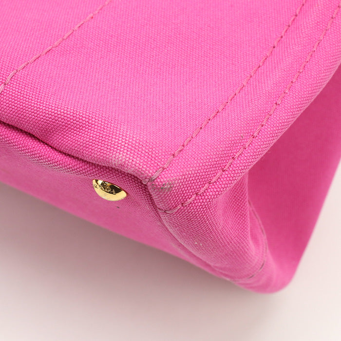 PRADA BN1877 Canapa Tote Bag canvas/Tote Bag pink Women