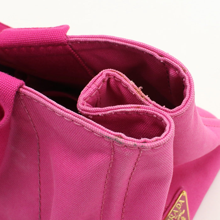 PRADA BN1877 Canapa Tote Bag canvas/Tote Bag pink Women