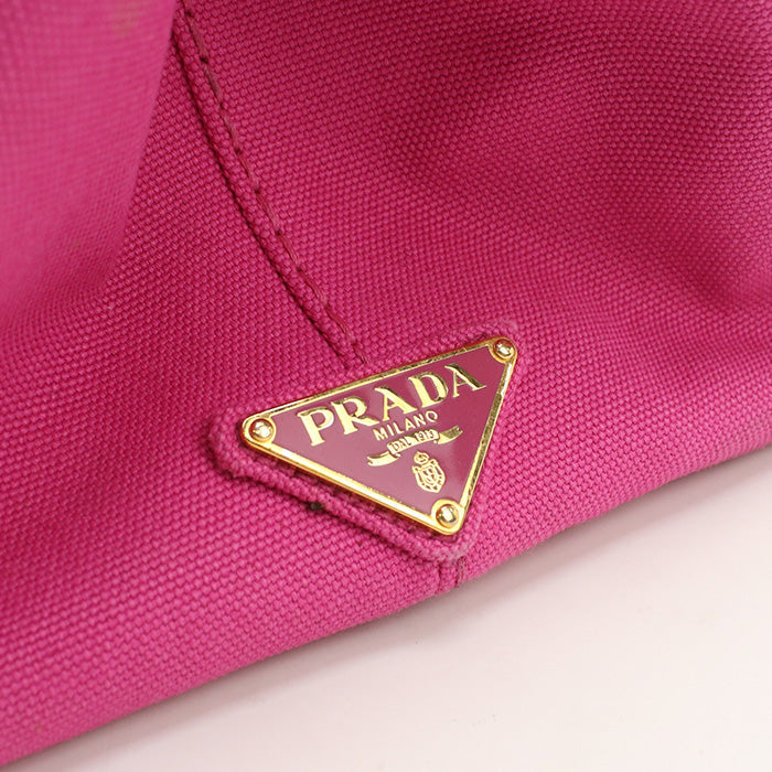 PRADA BN1877 Canapa Tote Bag canvas/Tote Bag pink Women
