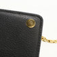 PRADA 1BP290 2E3A F0002 Chain wallet leather black Women