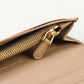PRADA 1MV025 Long wallet Safiano Folding long wallet leather beige Women