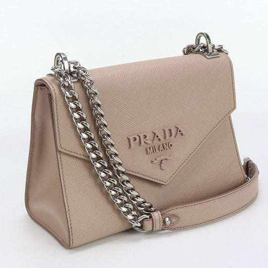 PRADA 1BD127 2ERX F0ORK Chain Safiano leather Shoulder Bag leather pink Women