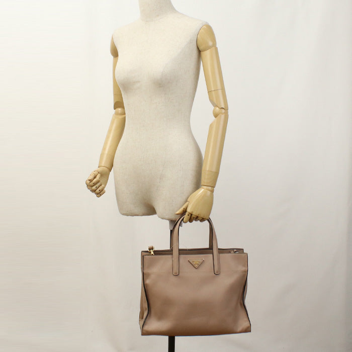 PRADA BN2603 2WAY Tote Bag/Safiano leather pink Women