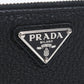 PRADA Fragment case Coin Pocket leather black mens
