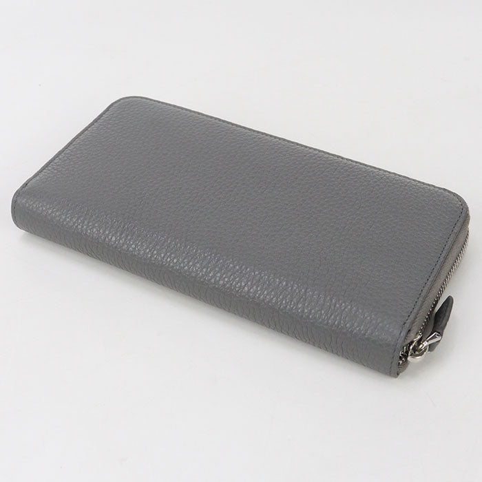PRADA 2ML317 Zip around PurseZip Around leather gray mens