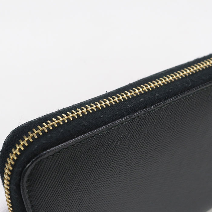 PRADA 1M0506 Zip around PurseZip Around/Safiano leather black Women