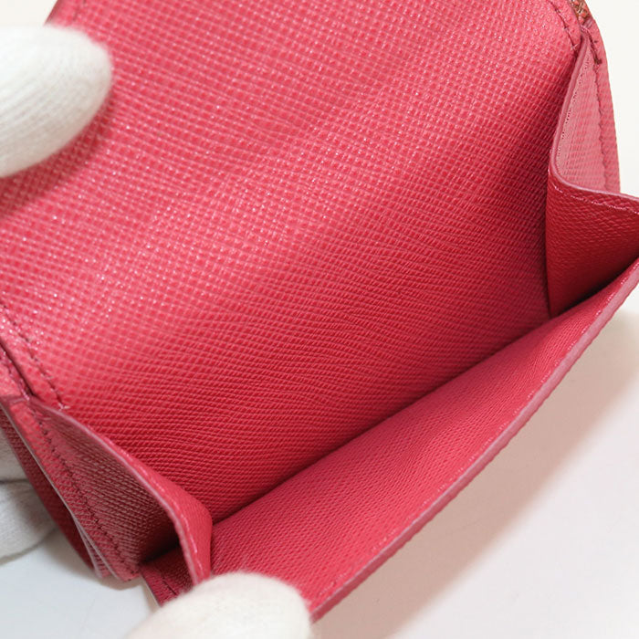 PRADA 1MH021 Tri-fold wallet Safiano Compact Wallet leather pink Women