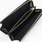 PRADA 1ML506 around long wallet Safiano leather PurseZip leather black Women
