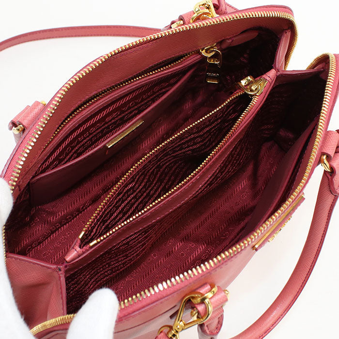 PRADA 1BA837 Handbag Safiano 2WAY handbag leather pink Women