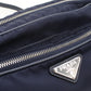 PRADA BT1010 Diagonal shoulder bag Shoulder Bag Nylon/leather navy Women