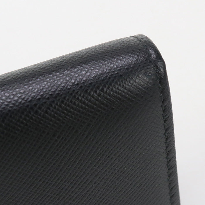 PRADA 1MC122 Business card holder Safiano Card Case leather black Women(unisex)