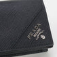 PRADA Saffiano Leather Card Case name card holder leather black mens