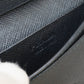 PRADA Saffiano Leather Card Case name card holder leather black mens