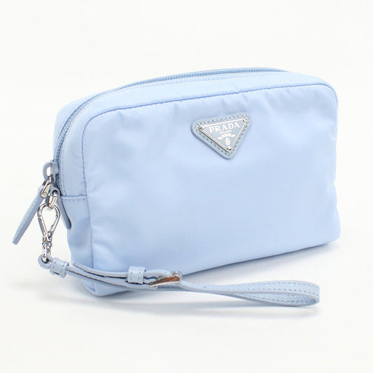 PRADA 1NS021 Re-Nylon pouch Pouch Nylon Light Blue Women(unisex)