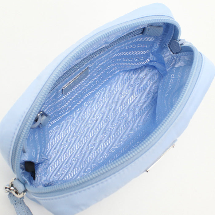 PRADA 1NS021 Re-Nylon pouch Pouch Nylon Light Blue Women(unisex)