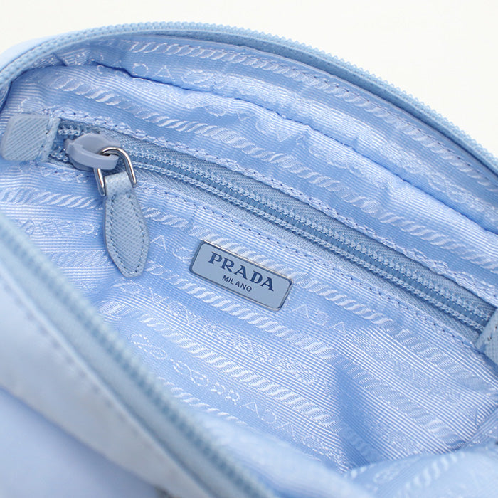 PRADA 1NS021 Re-Nylon pouch Pouch Nylon Light Blue Women(unisex)