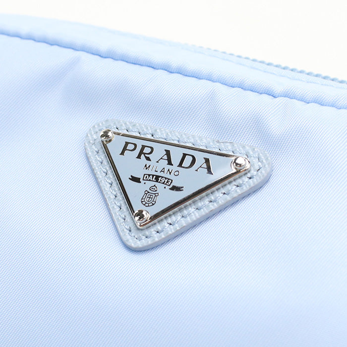PRADA 1NS021 Re-Nylon pouch Pouch Nylon Light Blue Women(unisex)