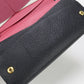 PRADA saffiano multicolor Long wallet with double fold coin purse black Women
