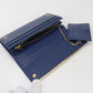 PRADA 1MH132 QME F0016 Long wallet with double fold coin purse blue Women