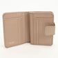 PRADA 1ML225 Bi-fold wallet Saffiano Triangle Wallet leather beige Women