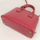 PRADA BL0838 Handbag Safiano 2WAY handbag leather Red Women