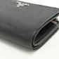 PRADA 1ML225 2E6V F0LN1 Saffiano leather wallet Folded black Women